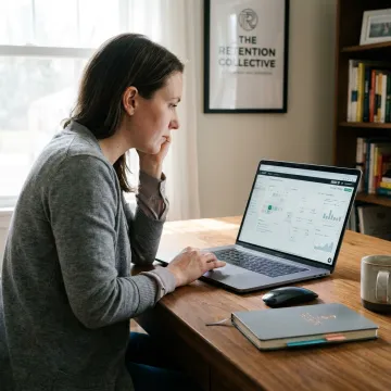 Email marketing team reviewing Klaviyo performance dashboard