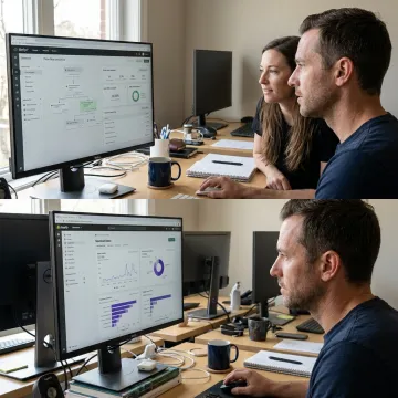 Ecommerce team reviewing email and SMS analytics