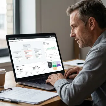 Marketing consultant reviewing ecommerce email performance dashboards