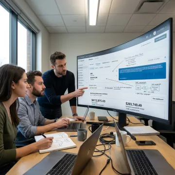 Marketing team planning email and SMS campaigns