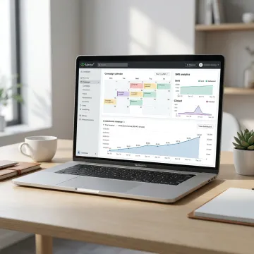 Email marketing dashboard for an e-commerce brand