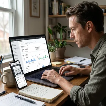 SMS landing page strategy dashboard