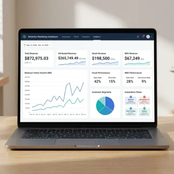 Omnichannel ecommerce strategy dashboard