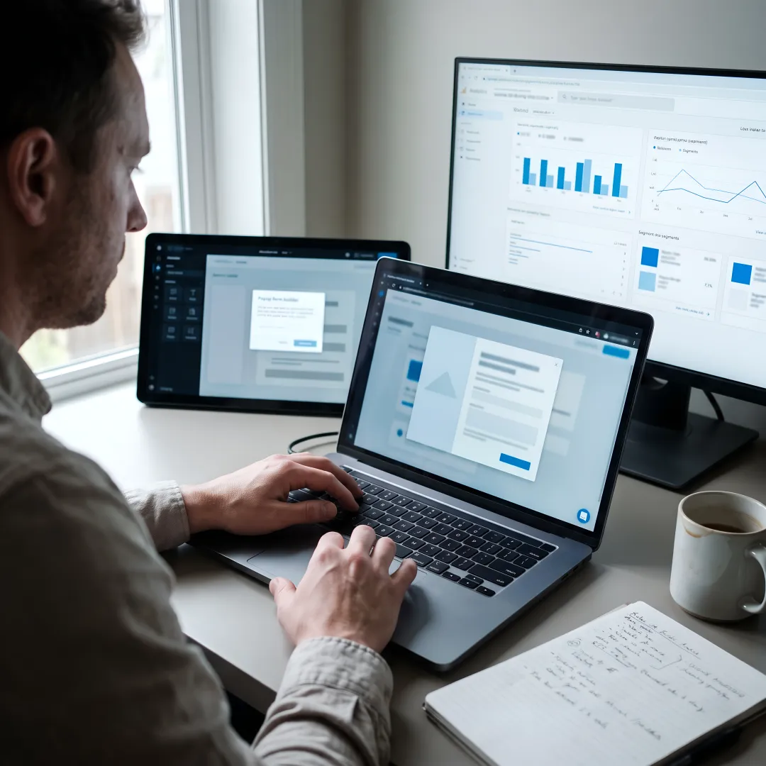 Marketer configuring ecommerce popup integrations