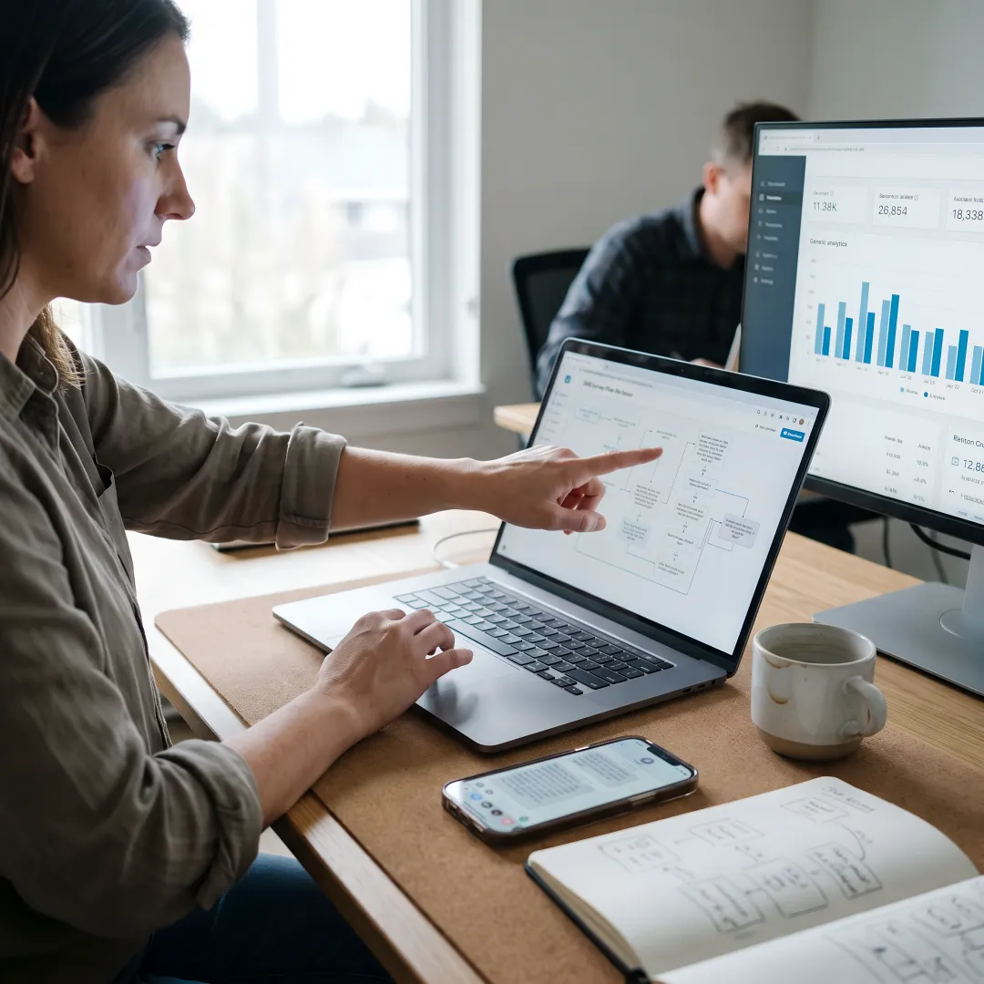 SMS survey workflow planning
