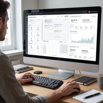 Email lifecycle automation strategy on screen