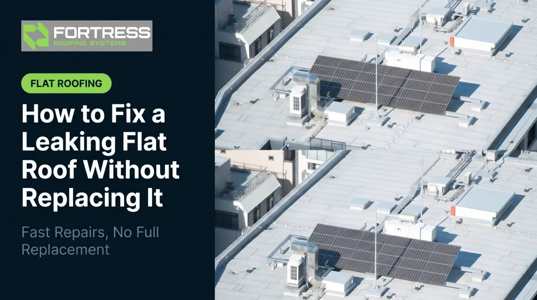 How to Fix a Leaking Flat Roof Without Replacing It