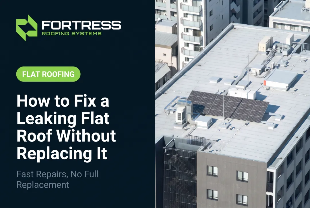 How to Fix a Leaking Flat Roof Without Replacing It