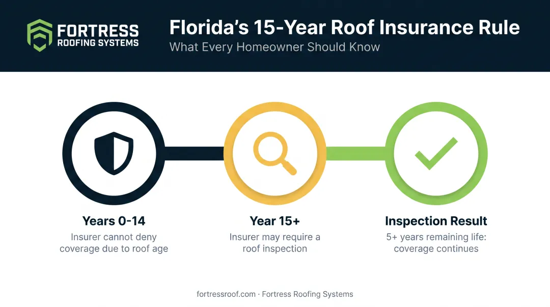 Florida 15-year roof insurance rule timeline and inspection requirements