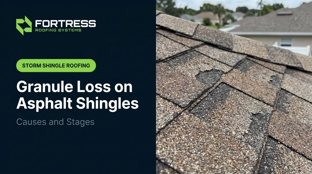Granule Loss on Asphalt Shingles: Causes and Stages