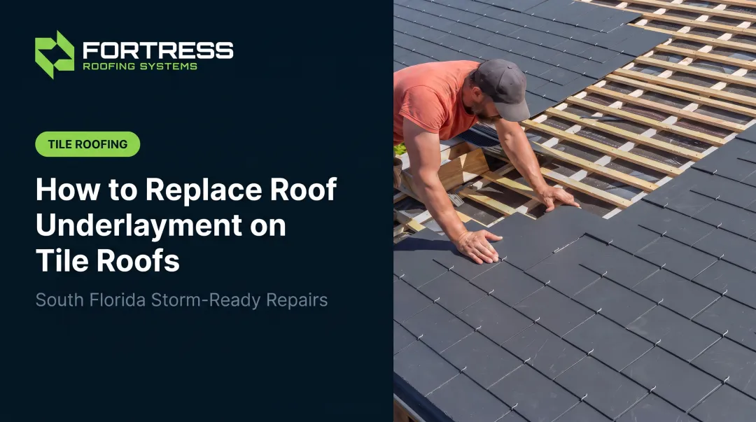 How to Replace Roof Underlayment on Tile Roofs