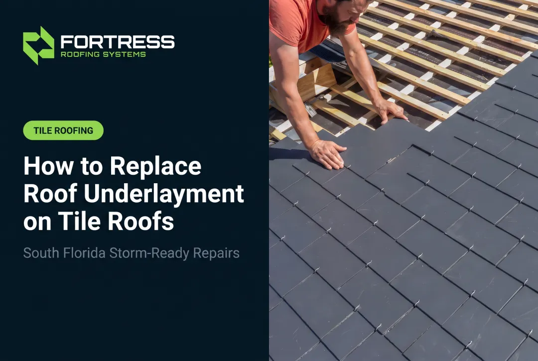 How to Replace Roof Underlayment on Tile Roofs
