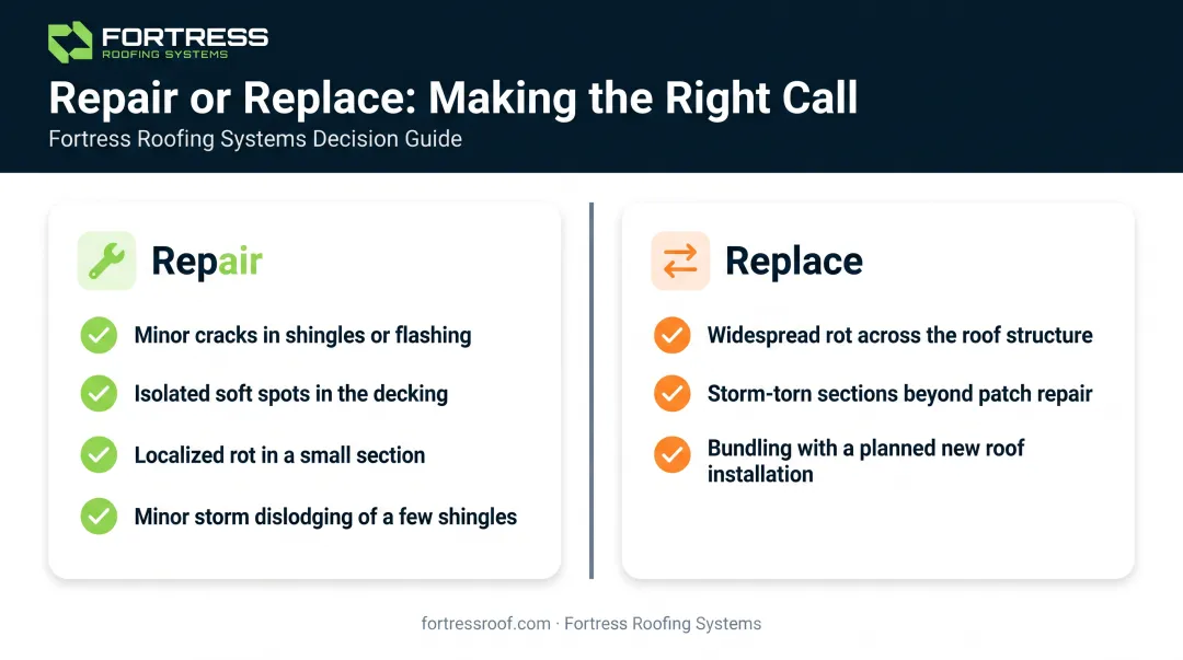 Repair versus replace decision guide for fascia and soffit damage