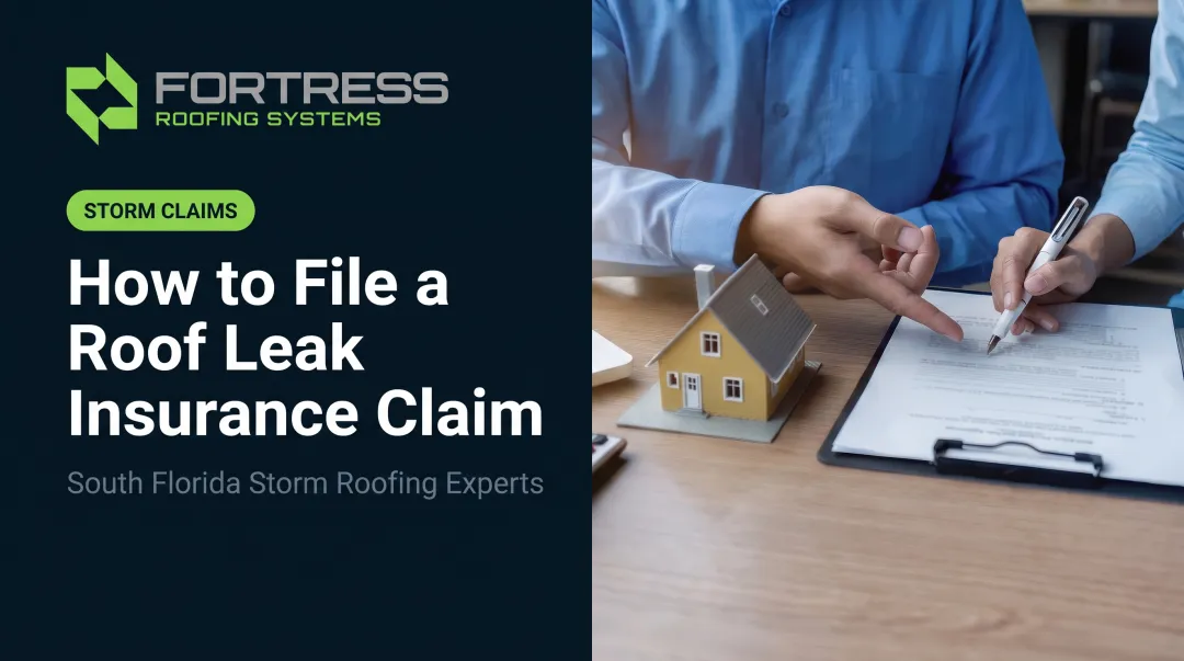 How to File a Roof Leak Insurance Claim