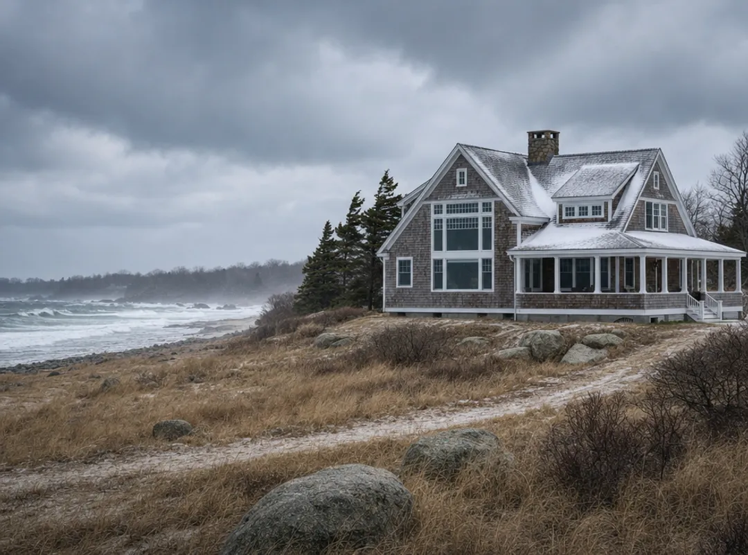 Coastal Florida home showing proximity to ocean salt spray exposure