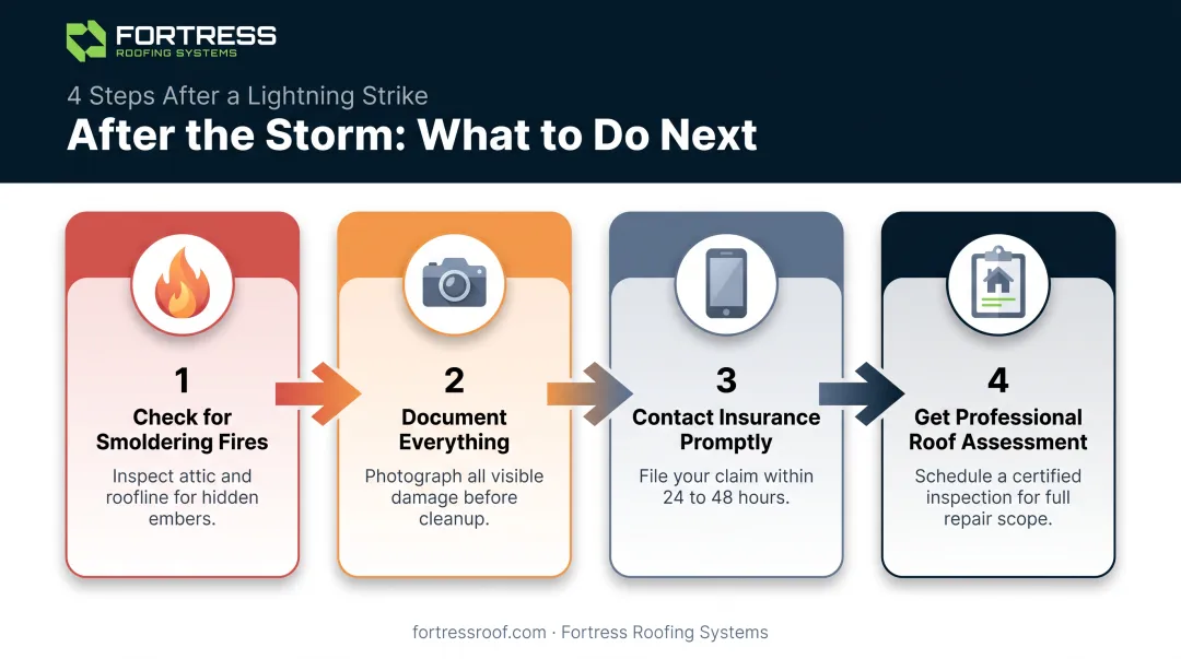 4-step action plan after a lightning strike hits your home