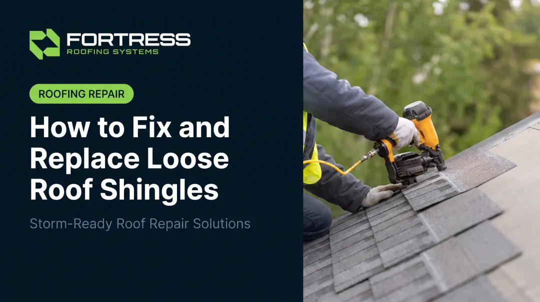 How to Fix and Replace Loose Roof Shingles