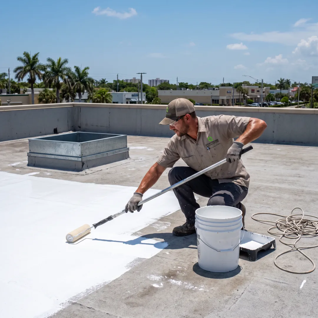 White Elastomeric Roof Coating