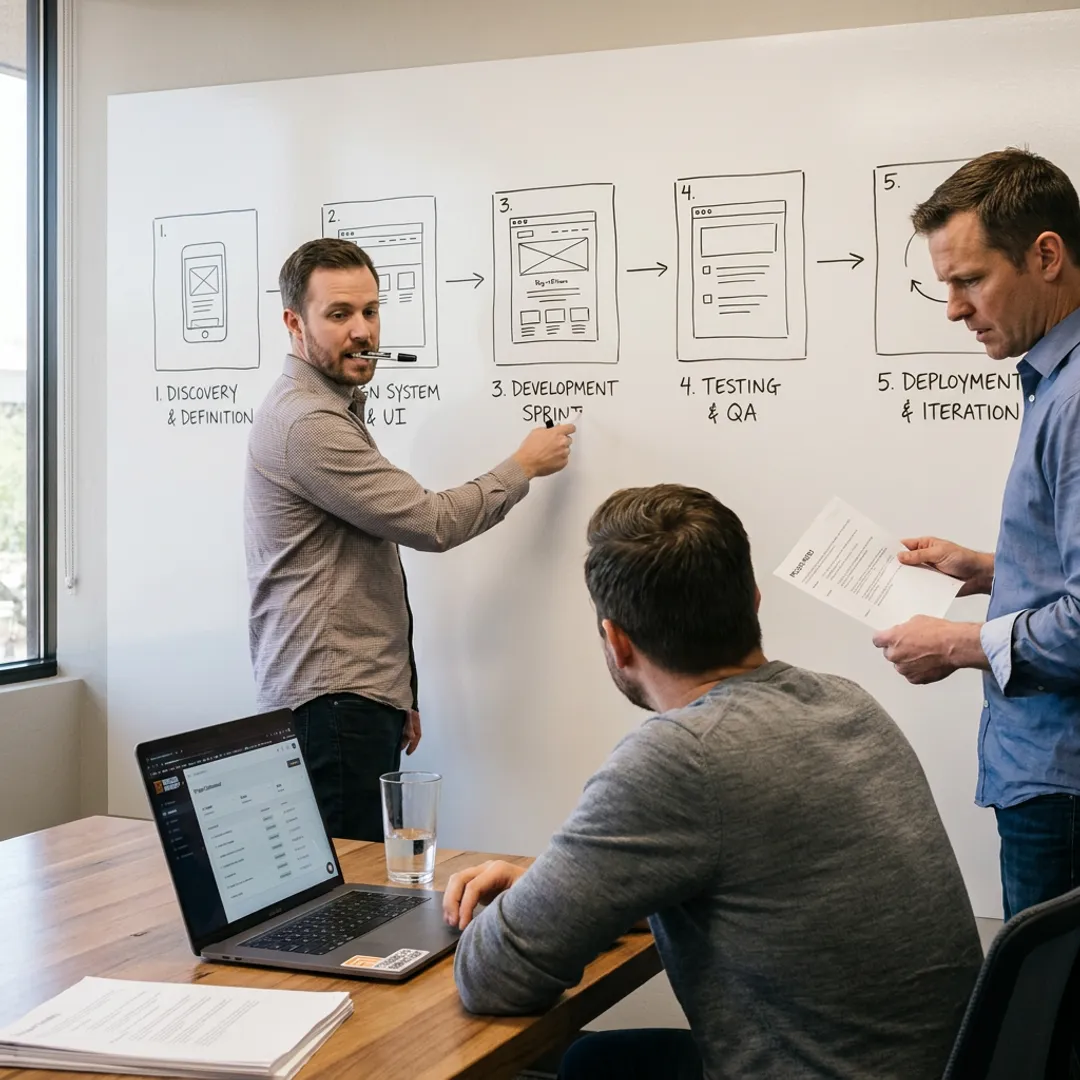 App development process planning session