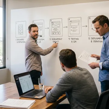 App development process planning session