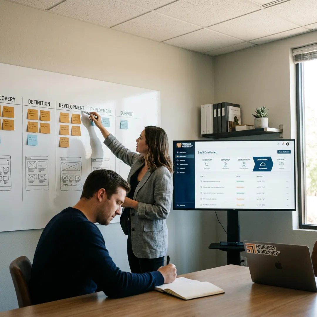 Software development process from planning to launch