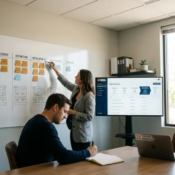 Software development process from planning to launch