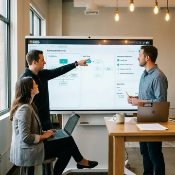 AI development process planning session
