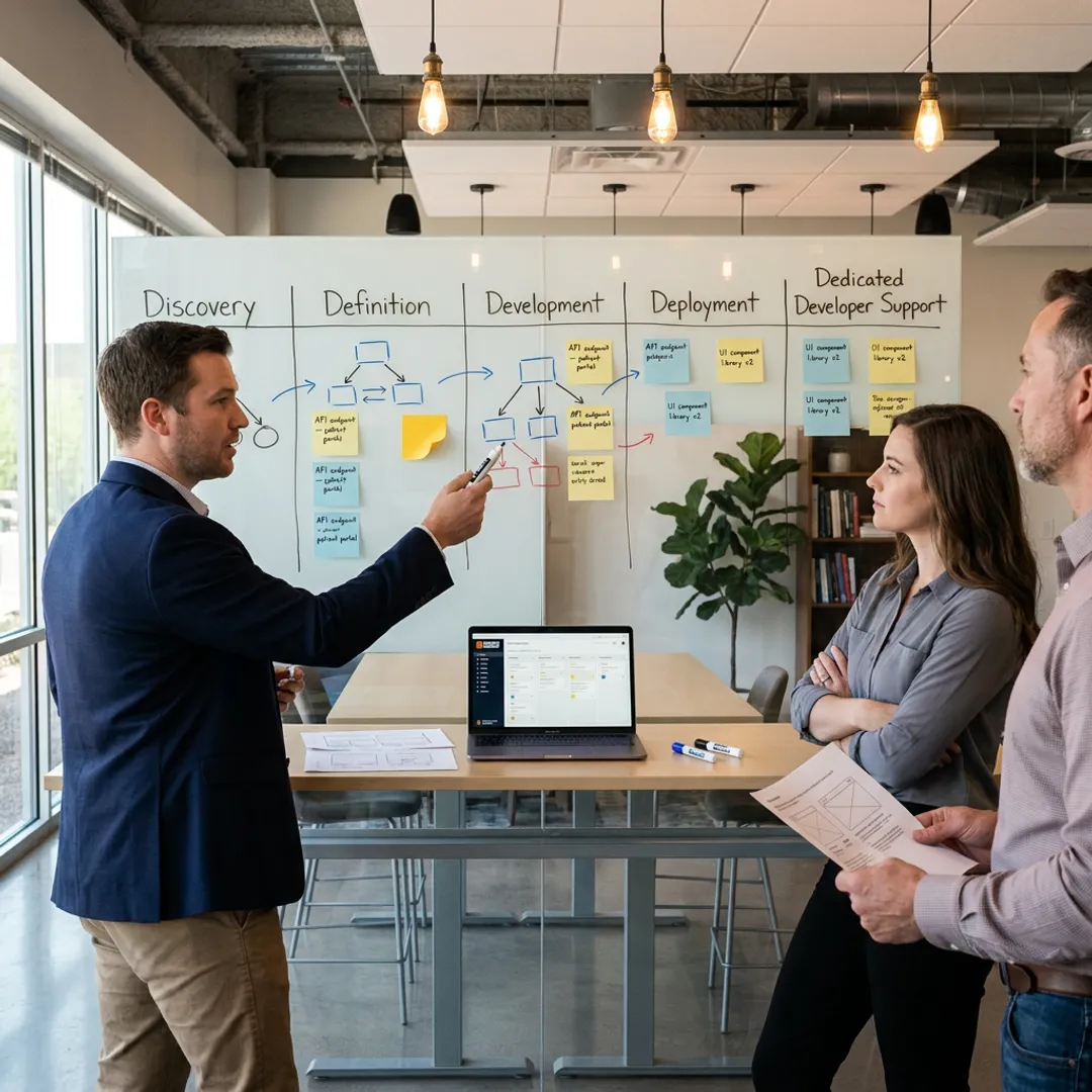 App development process planning session