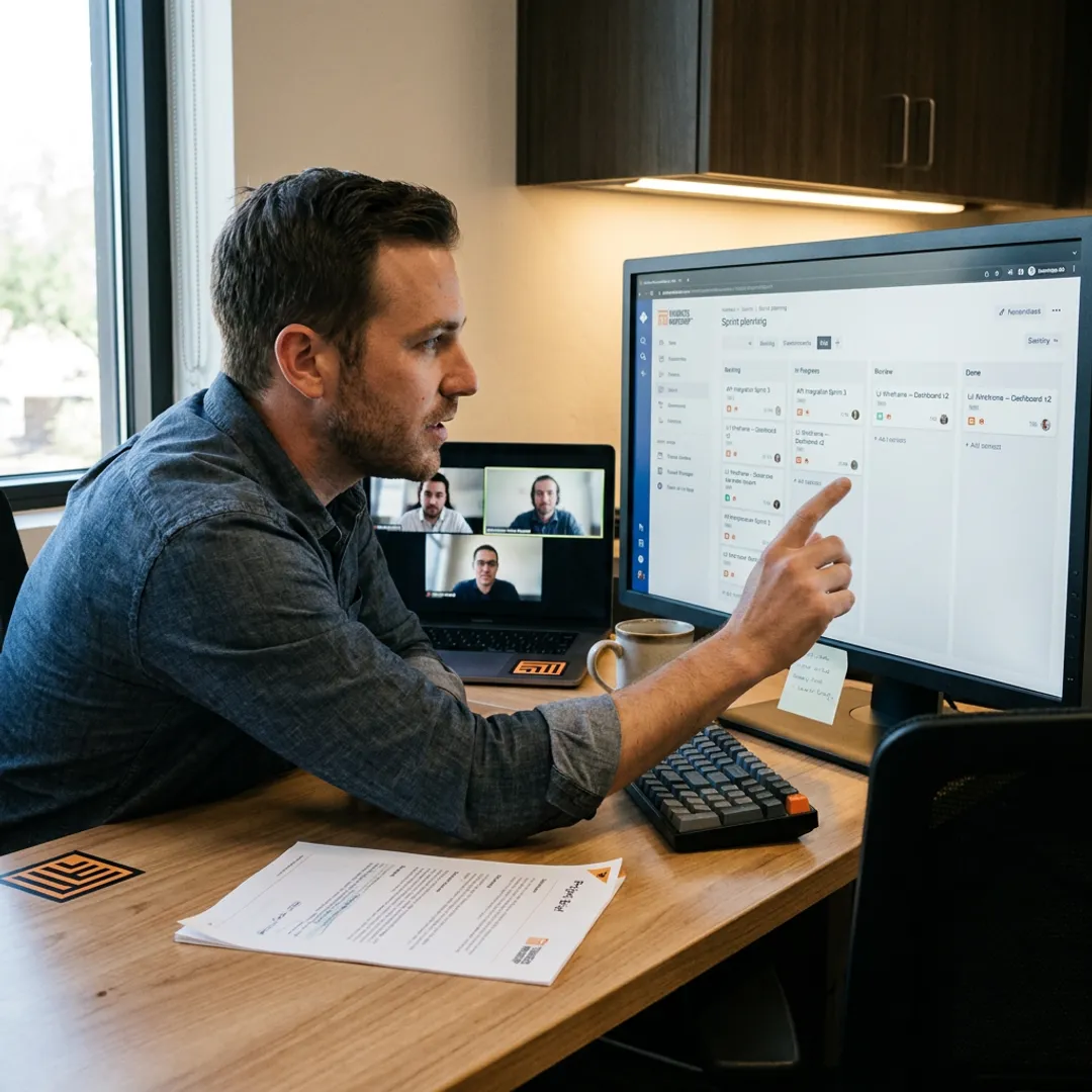 Software staffing process with distributed engineering team