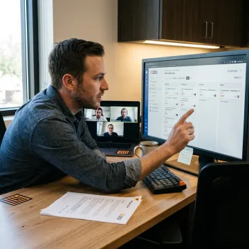 Software staffing process with distributed engineering team