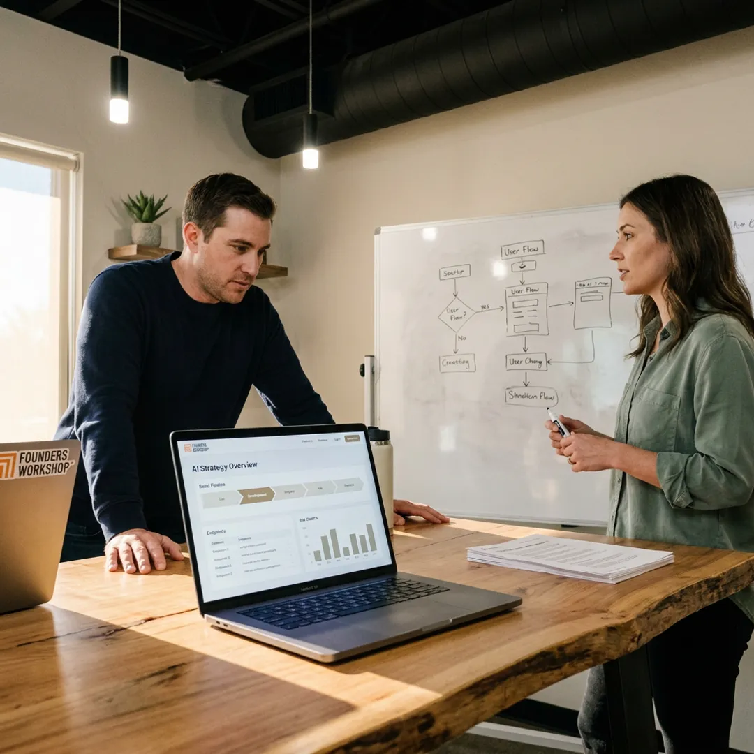 AI software development process planning session