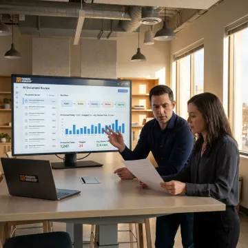AI document review process planning session