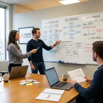 Product discovery team mapping software roadmap