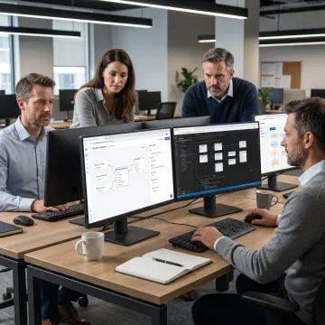 Team developing generative AI solutions