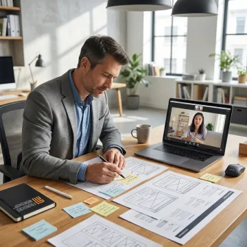 Design lead onboarding a remote UX/UI specialist