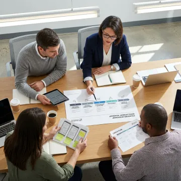AI product roadmap and development process planning