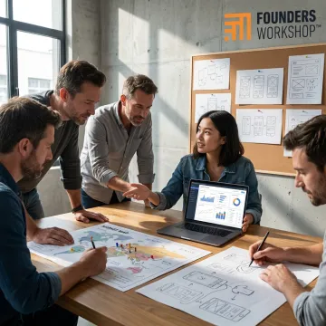 Texas founders reviewing market validation research