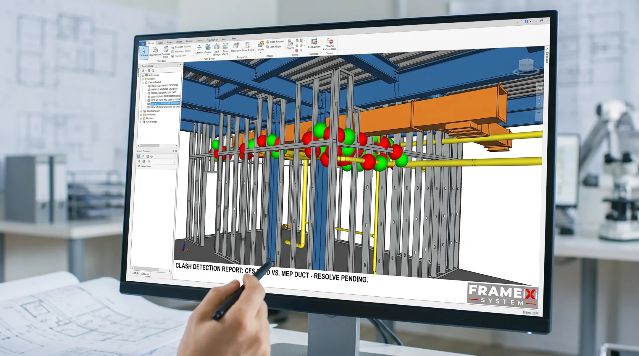 BIM coordinated engineered CFS framing shop drawings and structural package