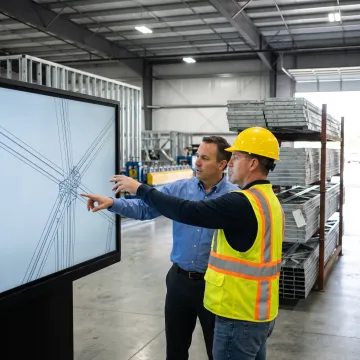 Coordinated light gauge steel truss framing package