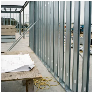Cold-formed steel panels prepared for installation