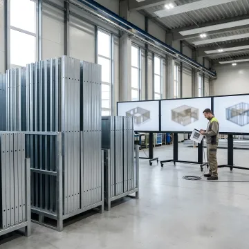Cold-formed steel panels prepared from a coordinated model