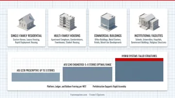 Frame X Systems completed multi-story multifamily building using LSF cold-formed steel framing