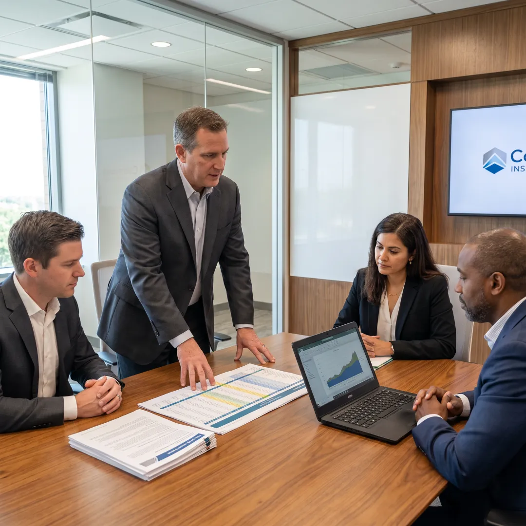 Advisor explaining an integrated employee benefits strategy