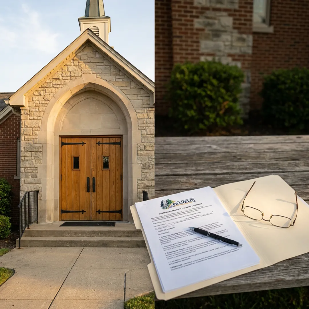 Church building with financing documents