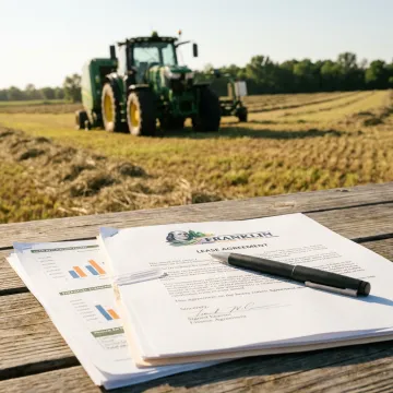 Farm equipment leasing for tractors and machinery