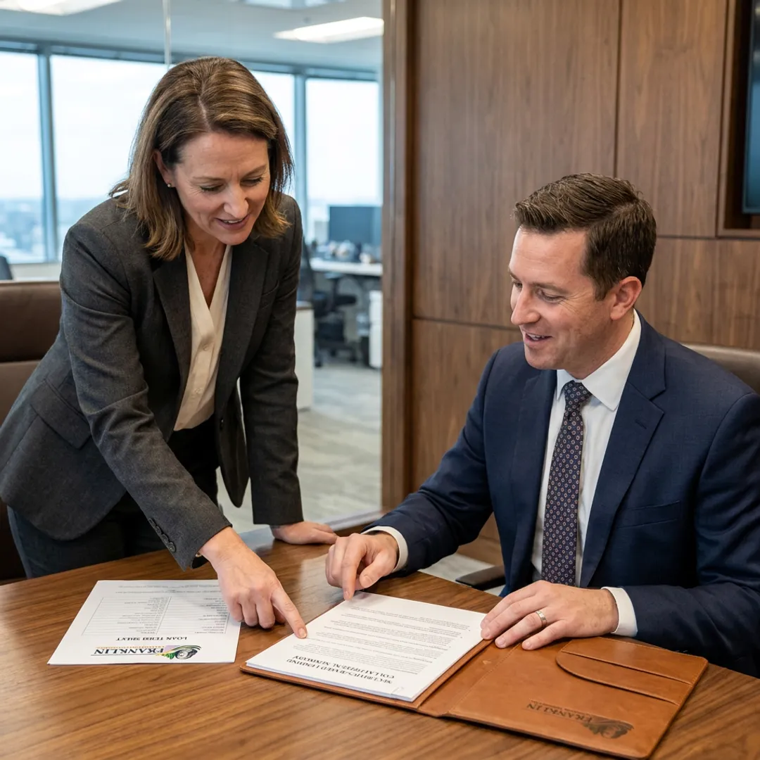 Advisor explaining securities-based line of credit