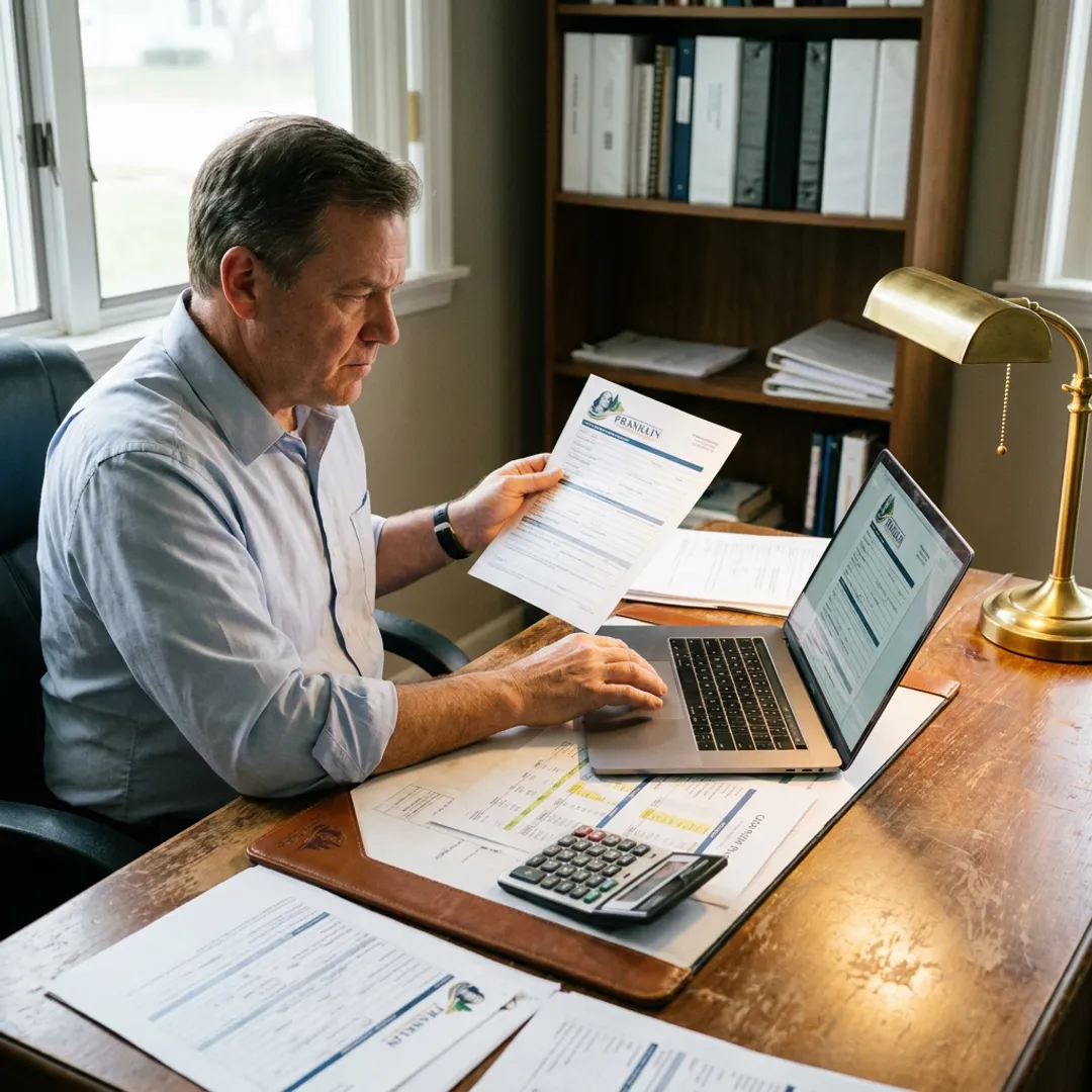 Business owner applying for online financing