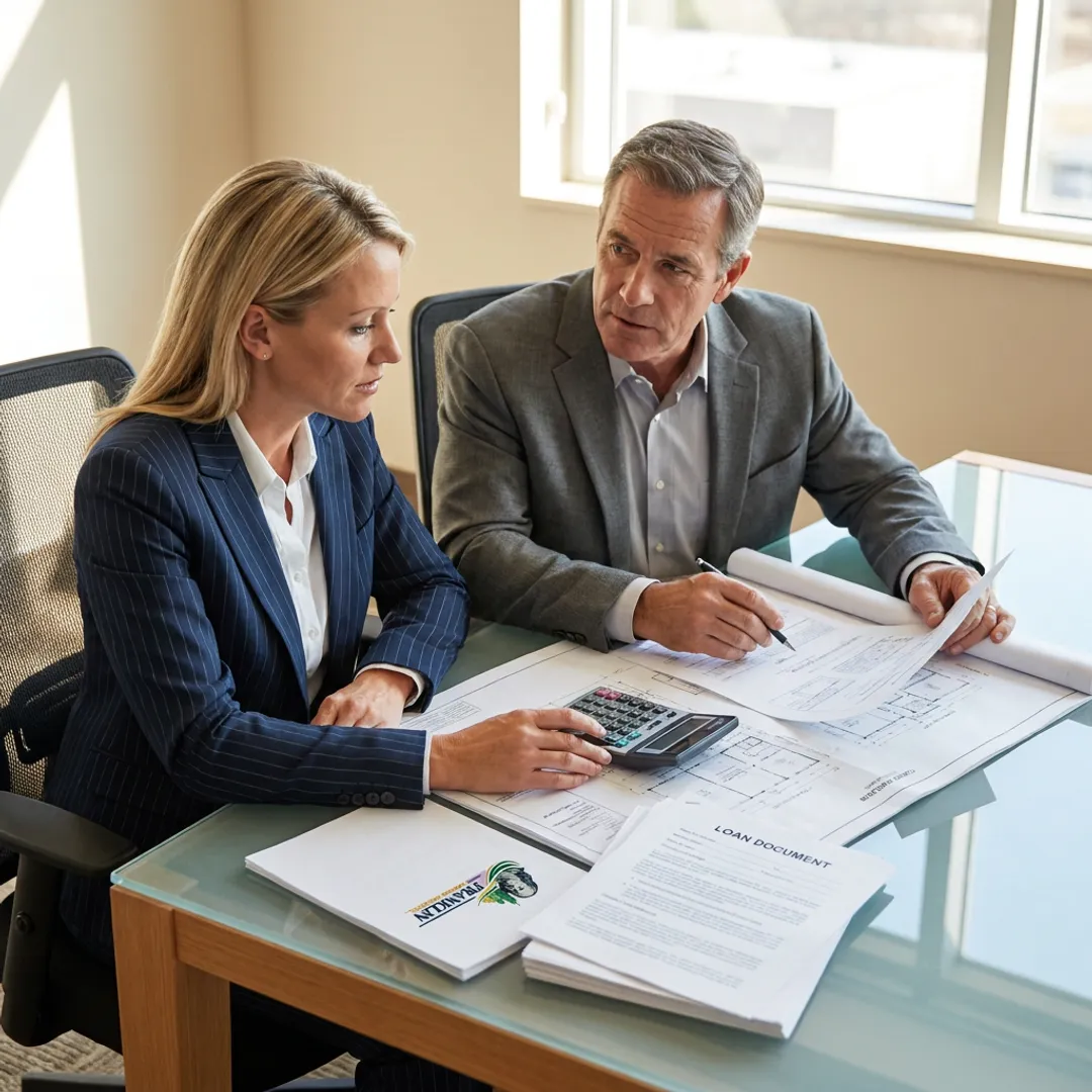 Advisor explaining CRE bridge financing options
