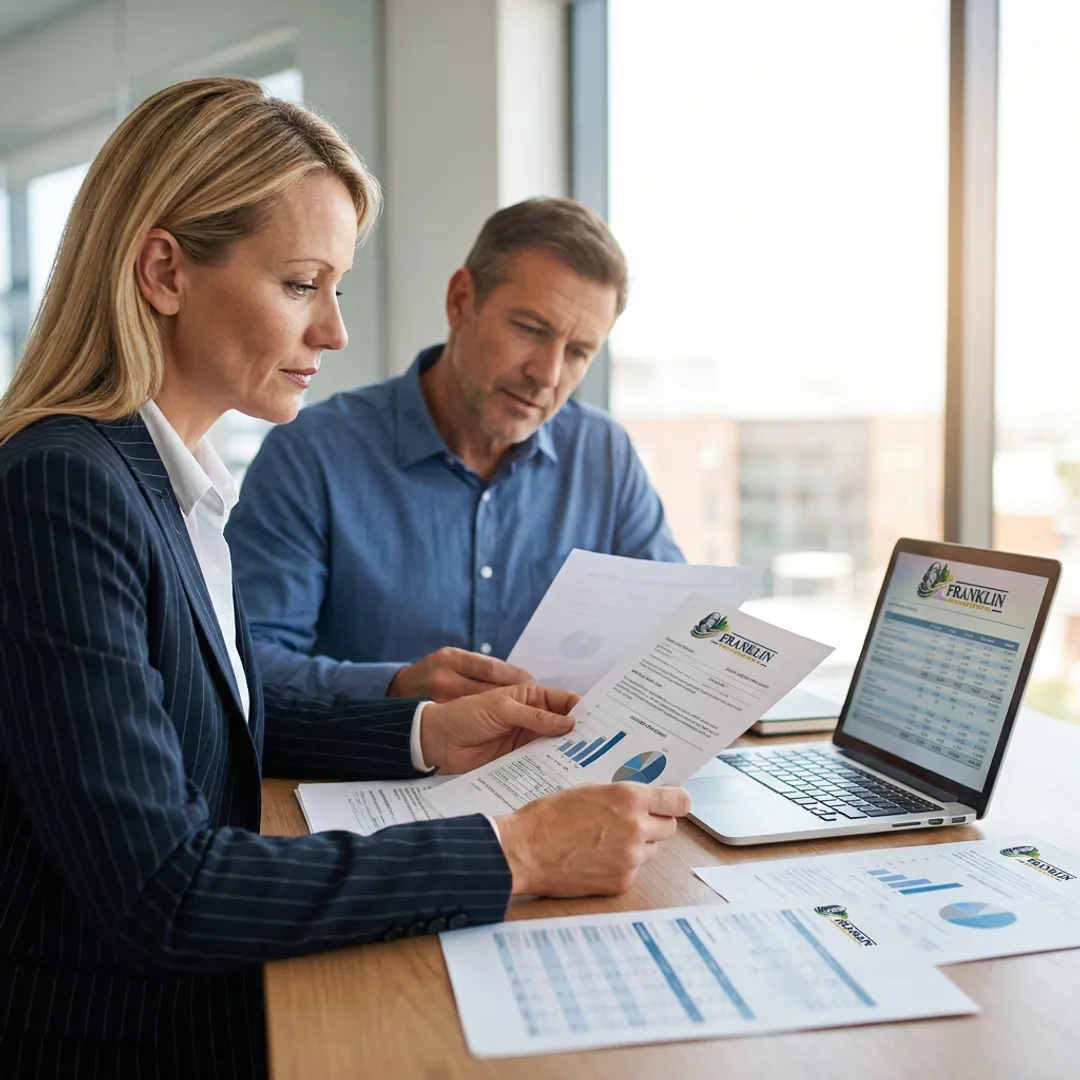 Small business owner discussing secured loan options