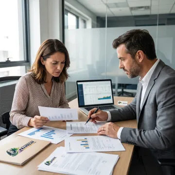 Business owner reviewing unsecured loan options